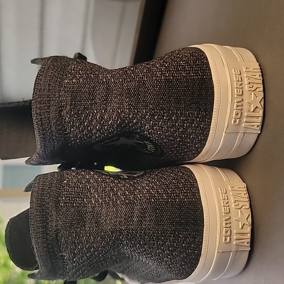 Converse Chuck Taylor x Nike Flyknit w/Lunarlon Charcoal High-Top Sneakers W 7.5 - Picture 7 of 14